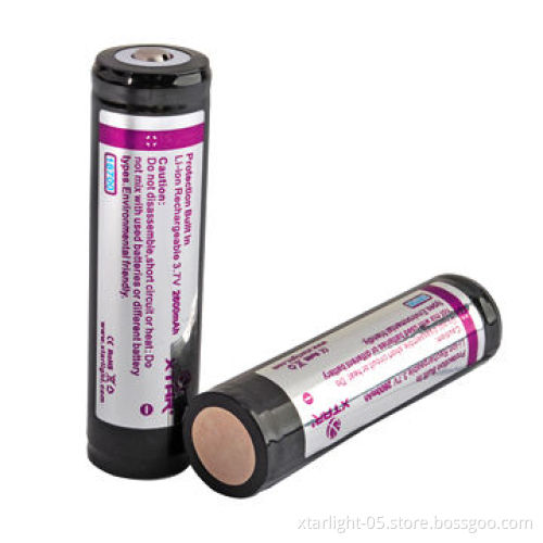 Battery 18650, 2,600mAh, designed for high-performance flashlights and electronic cigarette